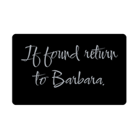 Load image into Gallery viewer, Barbara Wallet Card for Birthday Christmas - Personalized Custom Name - If Found Return to Barbara – front view
