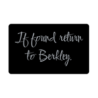 Load image into Gallery viewer, Berkley Wallet Card for Birthday Christmas - Personalized Custom Name - If Found Return to Berkley – front view
