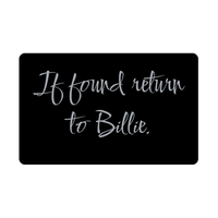Load image into Gallery viewer, Billie Wallet Card for Birthday Christmas - Personalized Custom Name - If Found Return to Billie – front view
