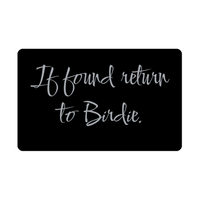 Load image into Gallery viewer, Birdie Wallet Card for Birthday Christmas - Personalized Custom Name - If Found Return to Birdie – front view
