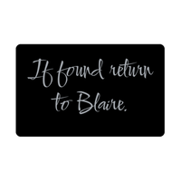Load image into Gallery viewer, Blaire Wallet Card for Birthday Christmas - Personalized Custom Name - If Found Return to Blaire – front view
