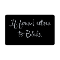 Load image into Gallery viewer, Blake Wallet Card for Birthday Christmas - Personalized Custom Name - If Found Return to Blake – front view
