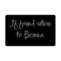 Load image into Gallery viewer, Bonnie Wallet Card for Birthday Christmas - Personalized Custom Name - If Found Return to Bonnie – front view
