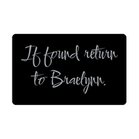 Load image into Gallery viewer, Braelynn Wallet Card for Birthday Christmas - Personalized Custom Name - If Found Return to Braelynn – front view
