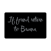 Load image into Gallery viewer, Briana Wallet Card for Birthday Christmas - Personalized Custom Name - If Found Return to Briana – front view
