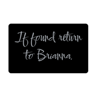 Load image into Gallery viewer, Brianna Wallet Card for Birthday Christmas - Personalized Custom Name - If Found Return to Brianna – front view
