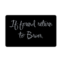 Load image into Gallery viewer, Briar Wallet Card for Birthday Christmas - Personalized Custom Name - If Found Return to Briar – front view
