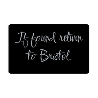Load image into Gallery viewer, Bristol Wallet Card for Birthday Christmas - Personalized Custom Name - If Found Return to Bristol – front view
