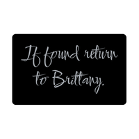 Load image into Gallery viewer, Brittany Wallet Card for Birthday Christmas - Personalized Custom Name - If Found Return to Brittany – front view
