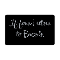 Load image into Gallery viewer, Brooke Wallet Card for Birthday Christmas - Personalized Custom Name - If Found Return to Brooke – front view
