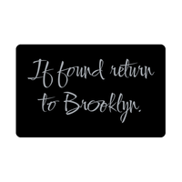 Load image into Gallery viewer, Brooklyn Wallet Card for Birthday Christmas - Personalized Custom Name - If Found Return to Brooklyn – front view

