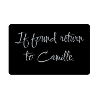 Load image into Gallery viewer, Camille Wallet Card for Birthday Christmas - Personalized Custom Name - If Found Return to Camille – front view
