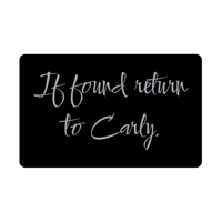 Load image into Gallery viewer, Carly Wallet Card for Birthday Christmas - Personalized Custom Name - If Found Return to Carly – front view
