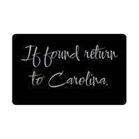 Load image into Gallery viewer, Carolina Wallet Card for Birthday Christmas - Personalized Custom Name - If Found Return to Carolina – front view
