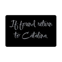 Load image into Gallery viewer, Catalina Wallet Card for Birthday Christmas - Personalized Custom Name - If Found Return to Catalina – front view
