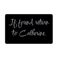 Load image into Gallery viewer, Catherine Wallet Card for Birthday Christmas - Personalized Custom Name - If Found Return to Catherine – front view
