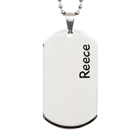 Load image into Gallery viewer, Reece Gifts Personalized Dog Tag Necklace for Men – front view
