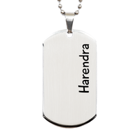 Load image into Gallery viewer, Harendra Gifts Personalized Dog Tag Necklace for Men – front view
