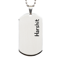 Load image into Gallery viewer, Harshit Gifts Personalized Dog Tag Necklace for Men – front view
