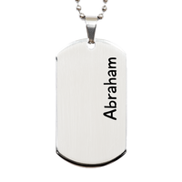 Load image into Gallery viewer, Abraham Gifts - Personalized Dog Tag Necklace for Men – front view
