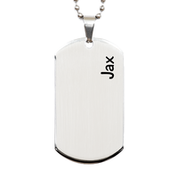 Load image into Gallery viewer, Jax Gifts Personalized Dog Tag Necklace for Men – front view
