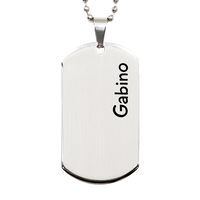 Load image into Gallery viewer, Gabino Gifts - Personalized Dog Tag Necklace for Men – front view
