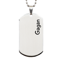 Load image into Gallery viewer, Gagan Gifts Personalized Dog Tag Necklace for Men – front view
