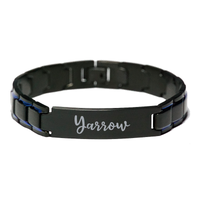 Load image into Gallery viewer, Yarrow Bracelet Personalized for Men Custom Name Engraved Jewelry for Boys Men Him Birthday Christmas Adjustable Link Bracelet – front view
