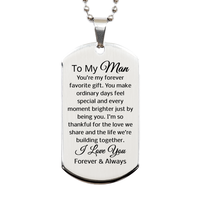 Load image into Gallery viewer, To My Man Necklace for Him - To My Man Dog Tag – front view
