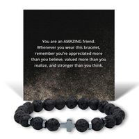 Load image into Gallery viewer, Christmas Gifts for Friends, Birthday Gifts for Best Friend, Lava Rock Stone for Men – front view
