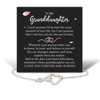 Load image into Gallery viewer, To My Granddaughter Bracelet - Granddaughter Jewelry Gift - Infinity Heart Granddaughter Bracelet – front view
