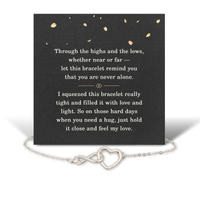 Load image into Gallery viewer, Infinity Heart Bracelets for Women - Jewelry Birthday Gifts for Women Friendship -  Christmas Gifts for Her – front view
