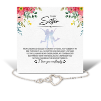 Load image into Gallery viewer, To My Sister Bracelet - Sister Birthday Gifts - Sisters Gifts from Sister - Infinity Heart Bracelet for Sister – front view
