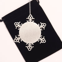 Load image into Gallery viewer, Badass Sissy Ornament Snowflake Ornament – view 2
