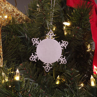 Load image into Gallery viewer, Badass Progeny Ornament Snowflake Ornament – view 3
